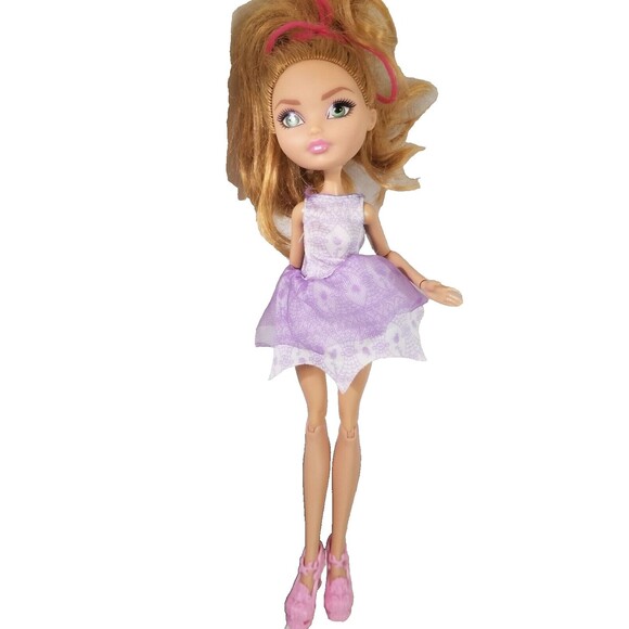 Ever After High Ashlynn Ella Royal Doll Purple Dress Pink Shoes Mattel 12" - Picture 1 of 10